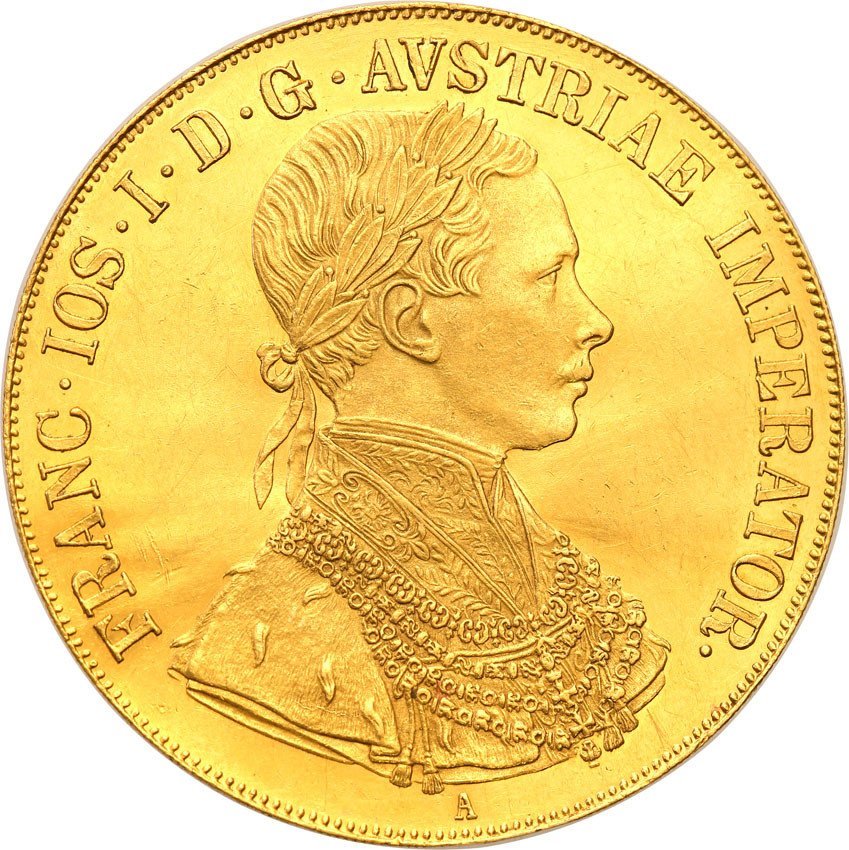 Austria. Franciszek Józef I. 4 dukaty 1858 A, Wiedeń